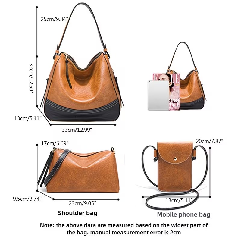 Women's Bag Set - 4-piece Set. - Phone Bag Crossbody ulasan dan harga