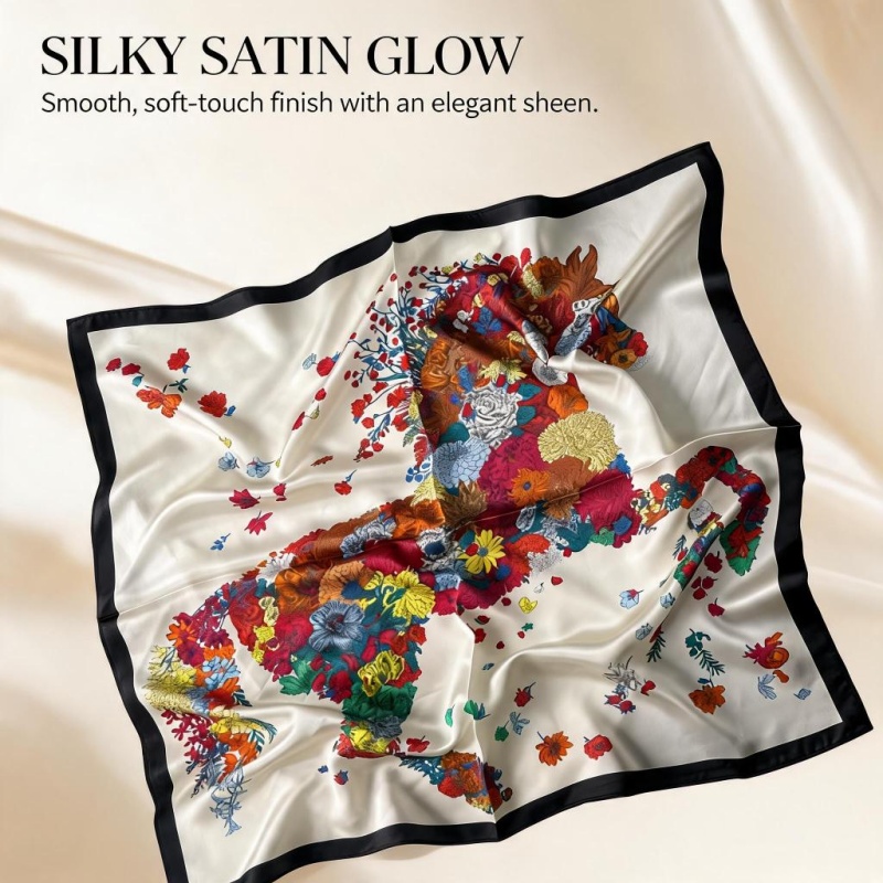 Women 65X65CM 100% Silk Square - Women Bags For Office ulasan dan harga