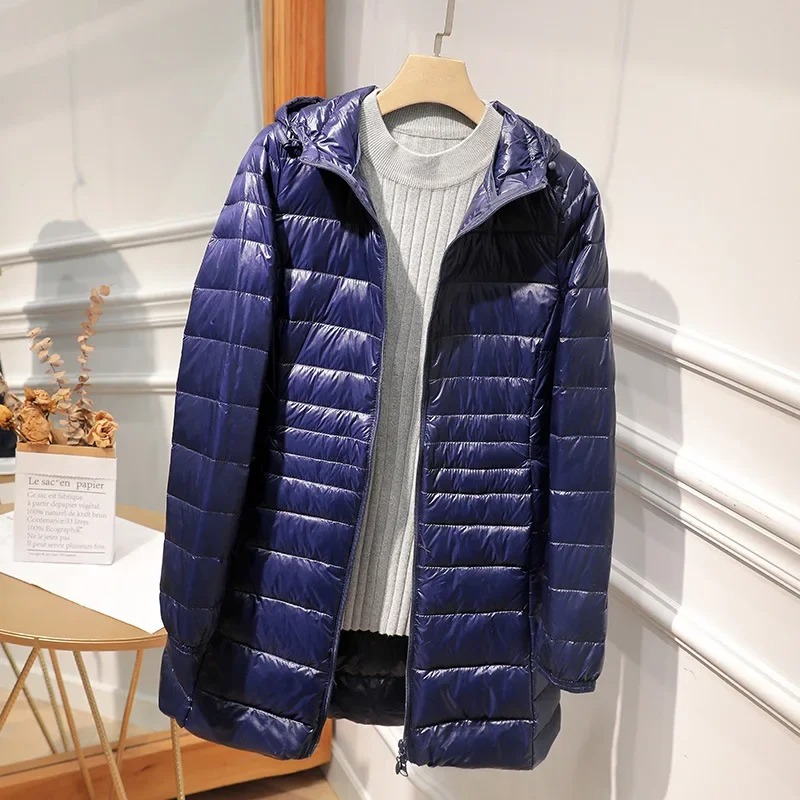 Female Long Down Jacket Light  - Women Bags For Office ulasan dan harga