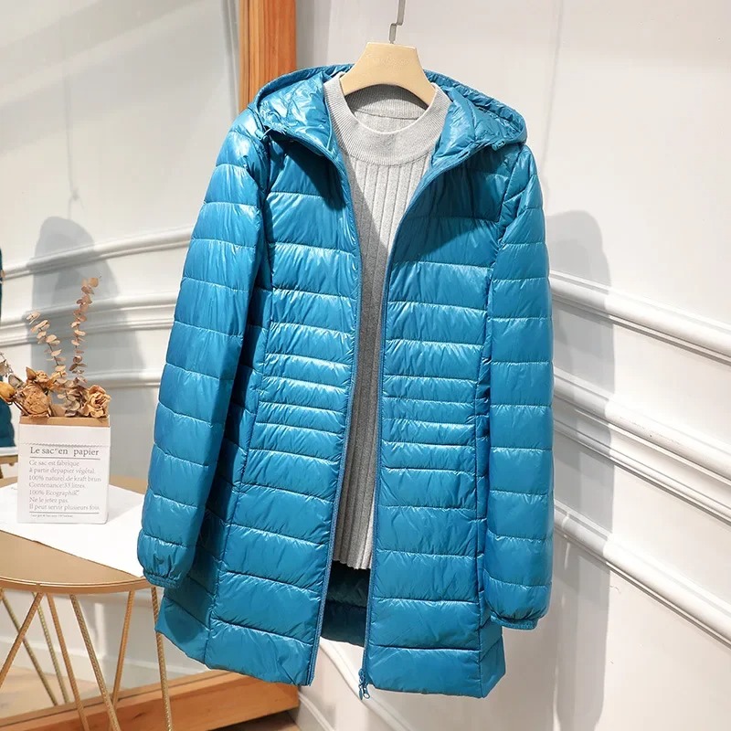 Female Long Down Jacket Light  - Women Bags For Office ulasan dan harga