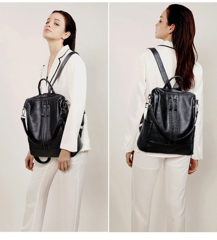 Women Soft Leather Backpack Sc - Women Bags For Office ulasan dan harga