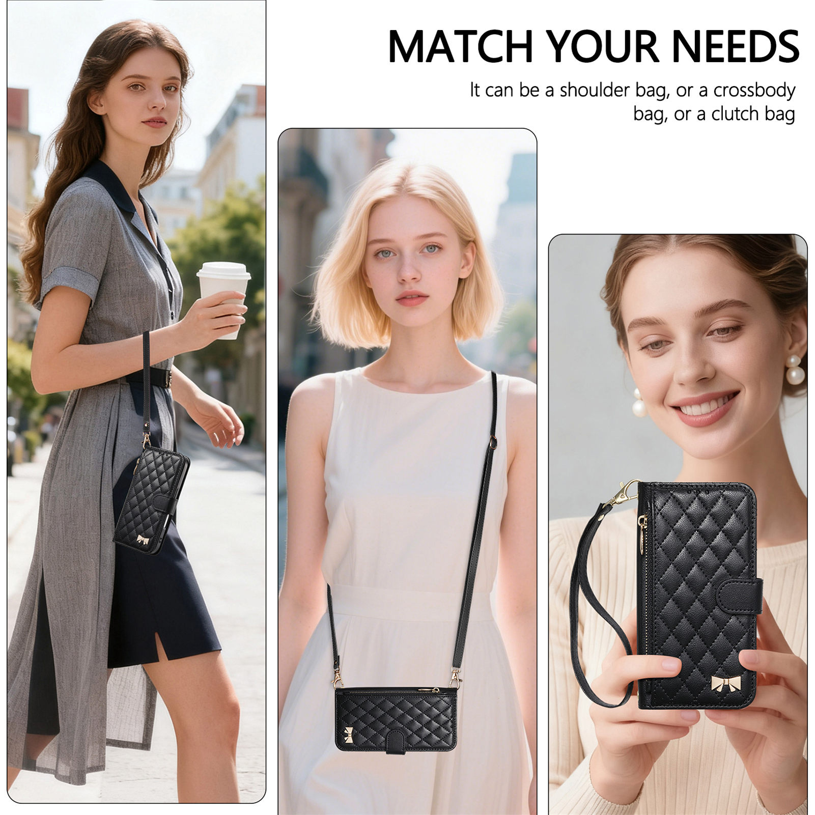 PU Leather Crossbody Flip Wall - Phone Bag Crossbody ulasan dan harga