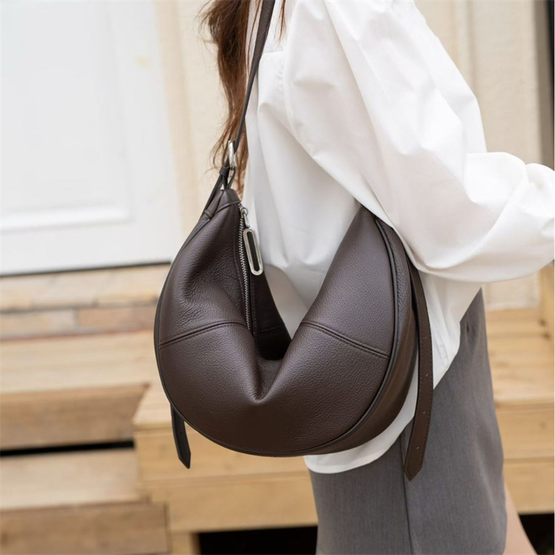 BURMINSA Genuine Leather Cresc - Women Bags For Office ulasan dan harga