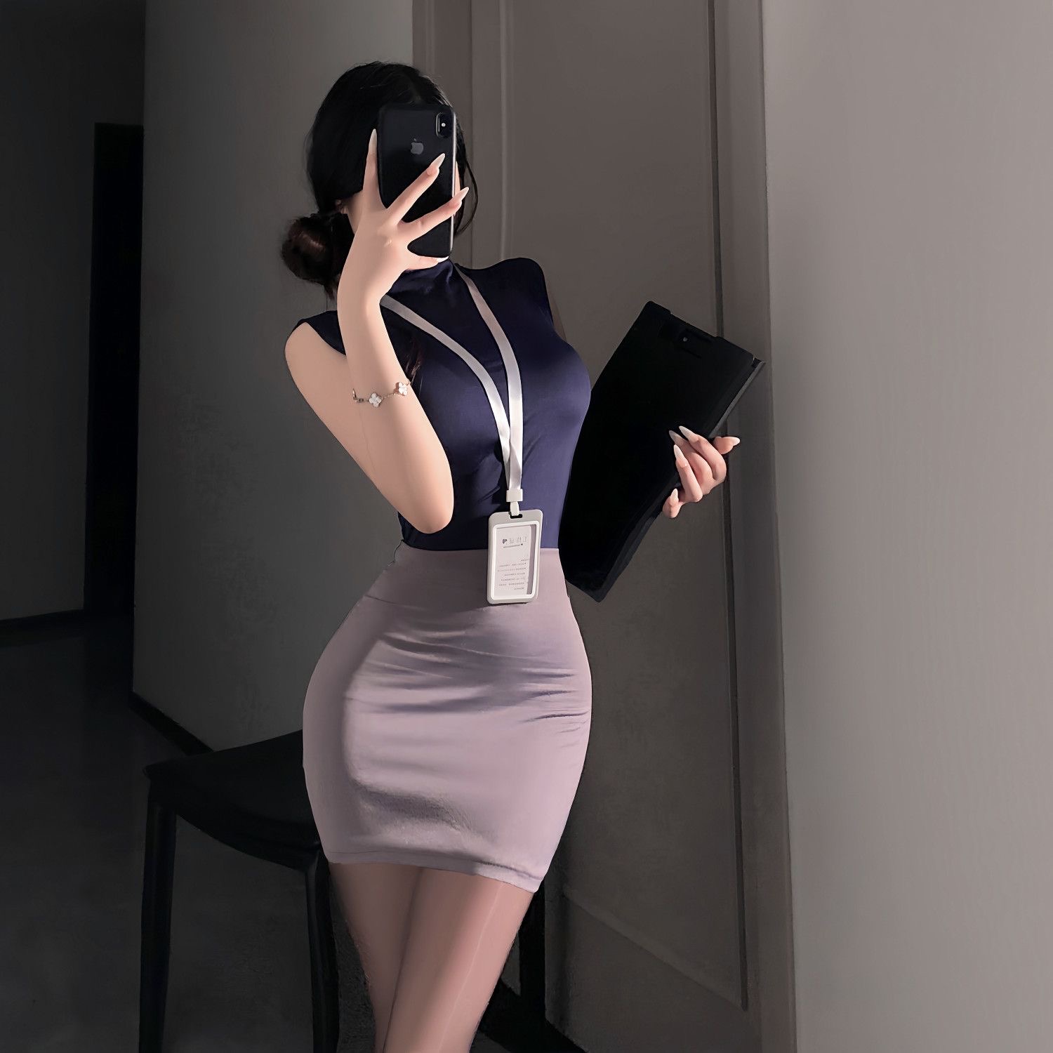 Sweet Skirts Set OL Sexy Pure  - Women Bags For Office ulasan dan harga